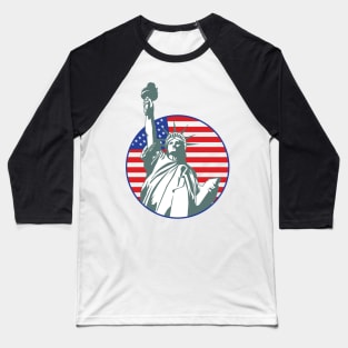 Statue of Liberty, USA Baseball T-Shirt